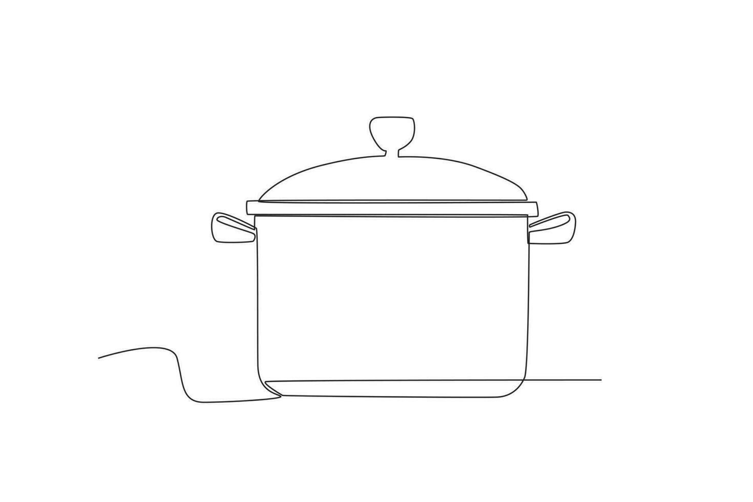 A pot for boiling water vector