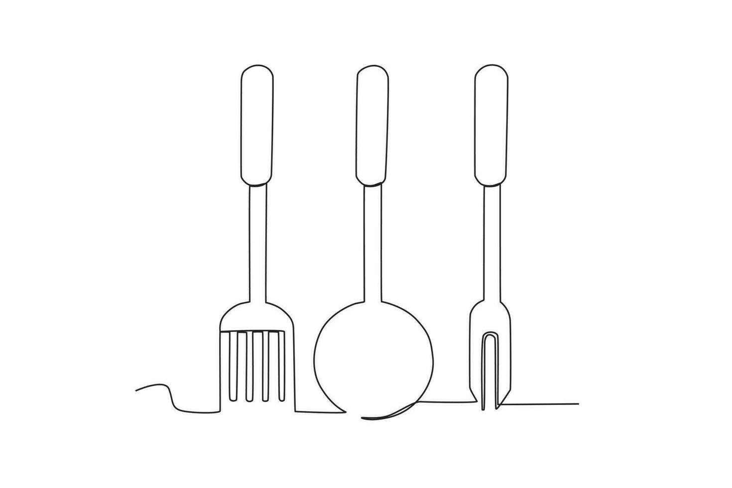 A set of cooking utensils vector