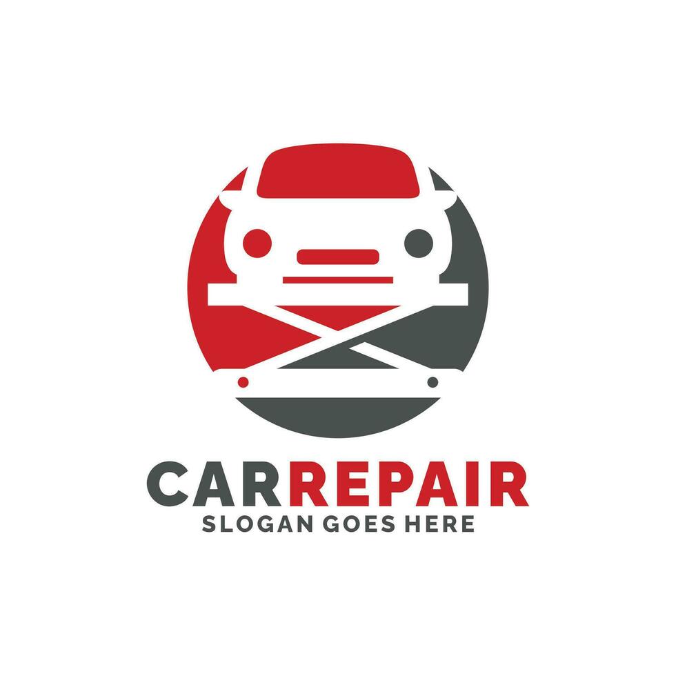 coche reparar logo diseño vector ilustración