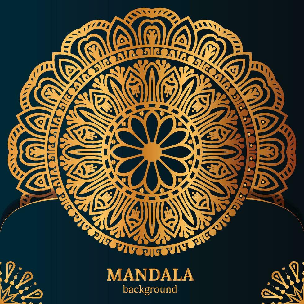 lujo mandala con resumen antecedentes. decorativo mandala diseño para cubrir, tarjeta, imprimir, póster, bandera, folleto, invitación. vector