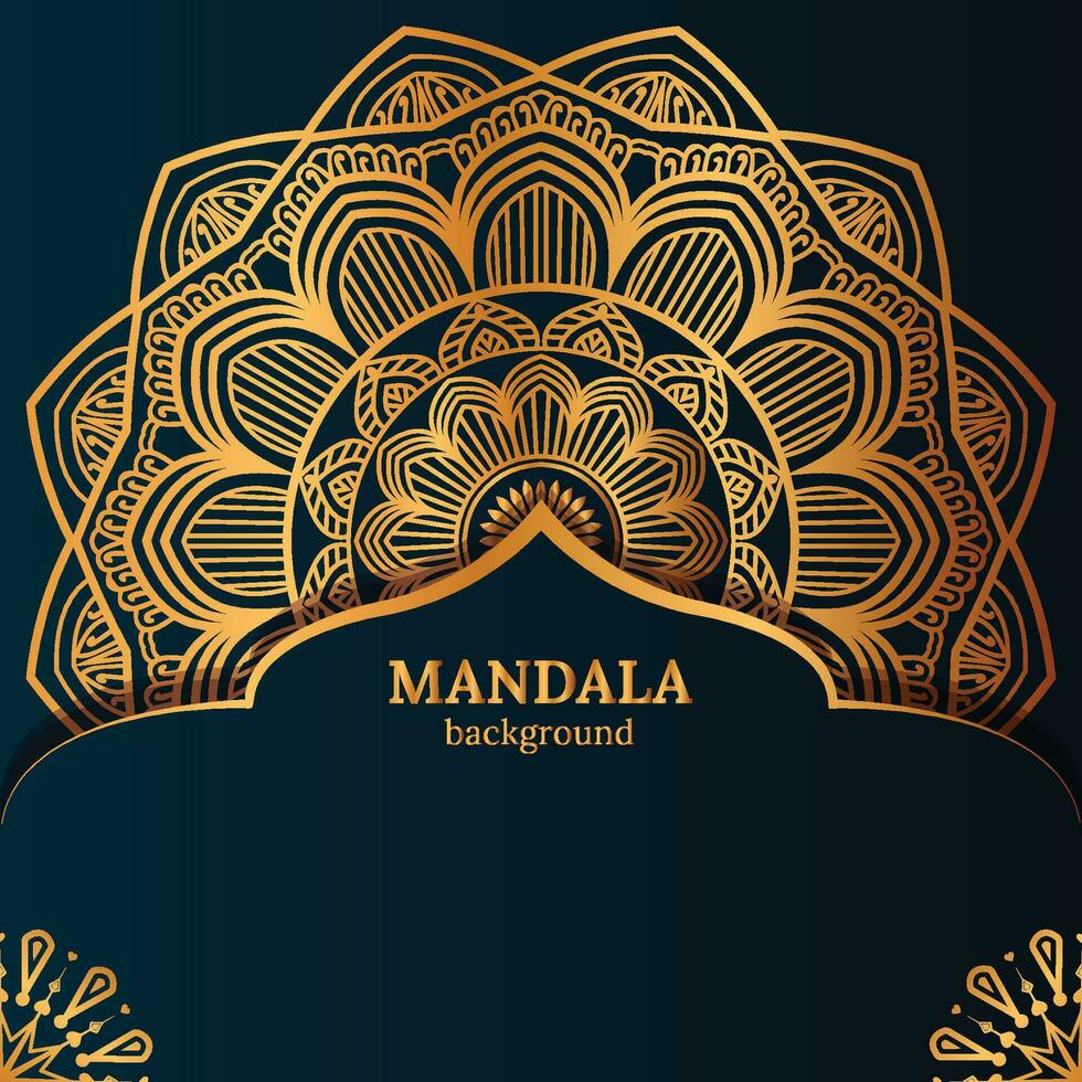 luxury ornamental mandala design baclground template vector