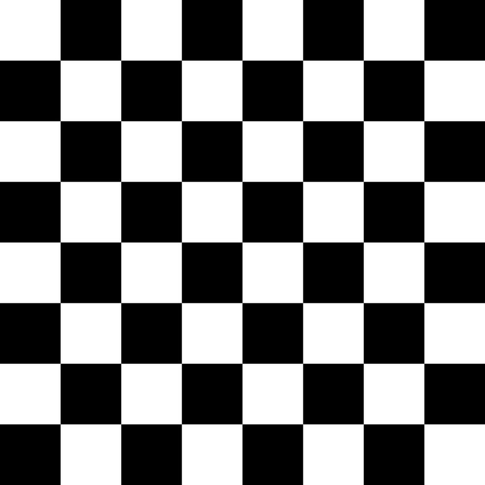 Chess checkerboard black and white vector image