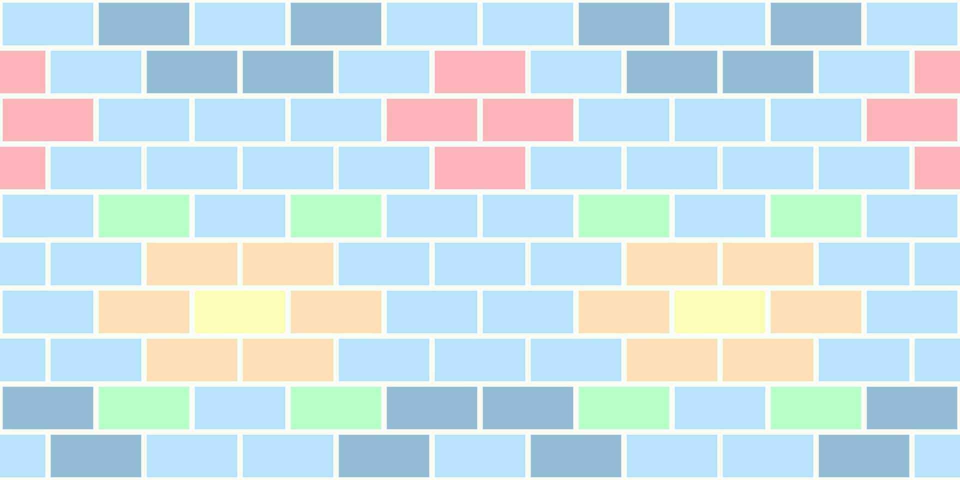 Brick Wall pattern design background seamless bud pastal vector