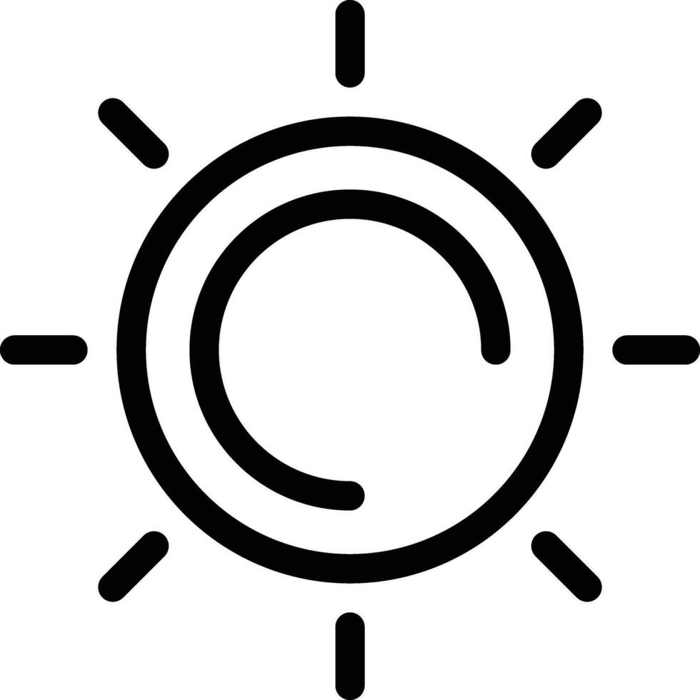 sun icon for download vector