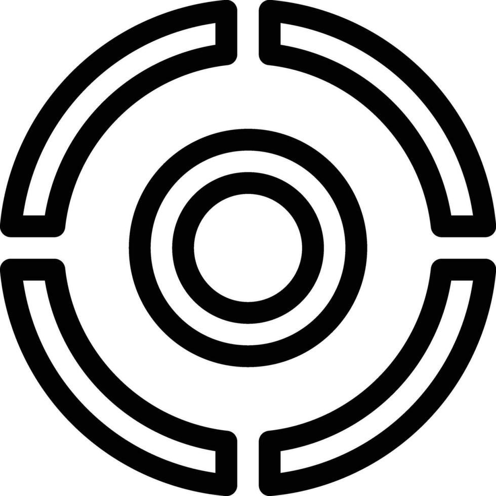 pie chart icon for download vector