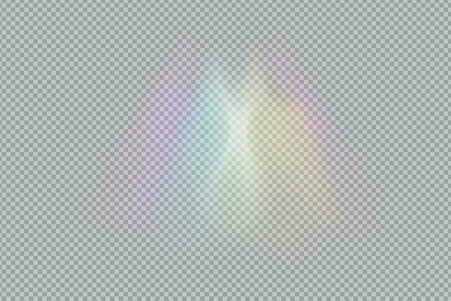 prism rainbow light. Stock vector illustration in realistic style.