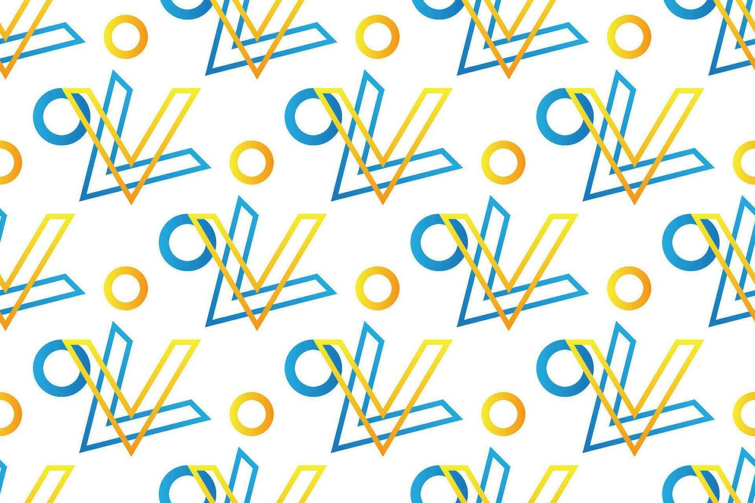 geometric seamless pattern. Set of bright blue and yellow background with modern minimal shape. elegant abstract geometrical textures. vector