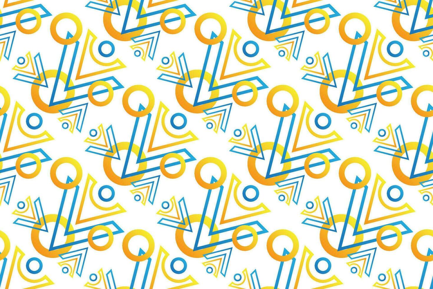 geometric seamless pattern. Set of bright blue and yellow background with modern minimal shape. elegant abstract geometrical textures. vector