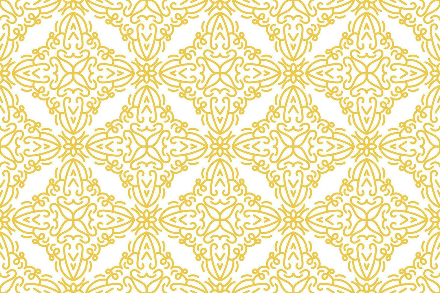 oriental pattern. White and gold background with Arabic ornament. Pattern, background and wallpaper for your design. Textile ornament. Vector illustration.