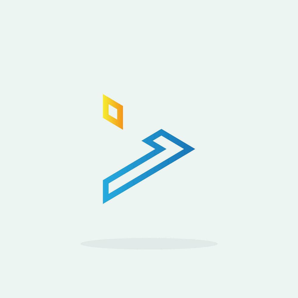 Play button for media app logo. Streaming service app Logotype. Multimedia player icon design element for Music and movie start sign, audio and video editor logo vector