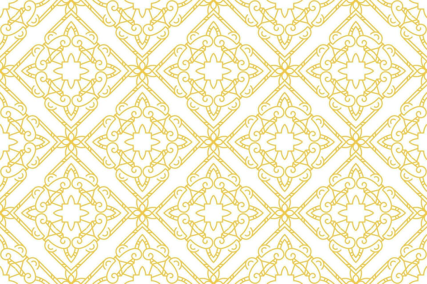 oriental pattern. White and gold background with Arabic ornament. Pattern, background and wallpaper for your design. Textile ornament. Vector illustration.