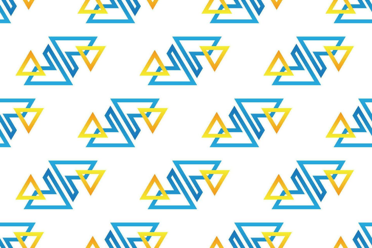 geometric seamless pattern. Set of bright blue and yellow background with modern minimal shape. elegant abstract geometrical textures. vector
