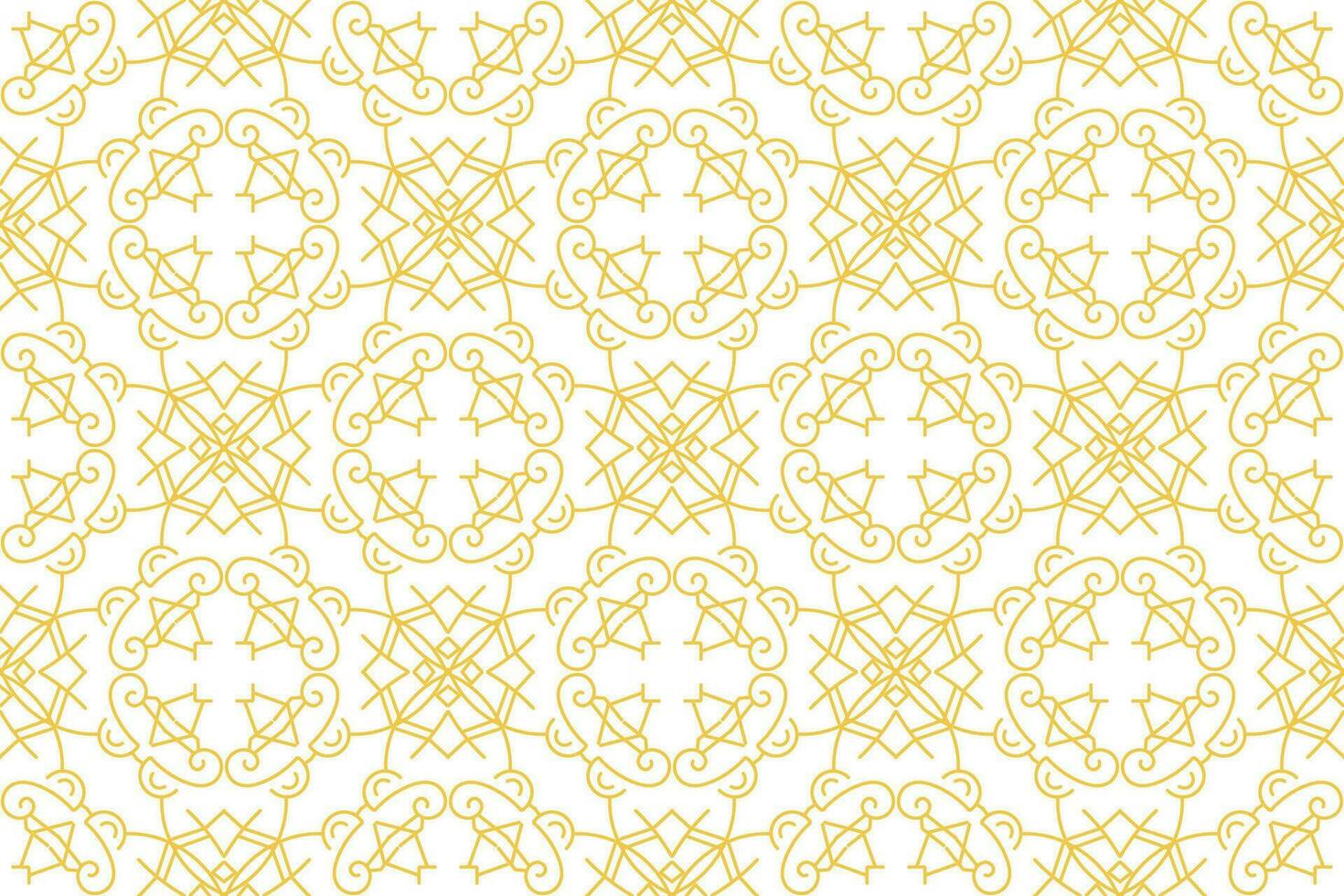 oriental pattern. White and gold background with Arabic ornament. Pattern, background and wallpaper for your design. Textile ornament. Vector illustration.