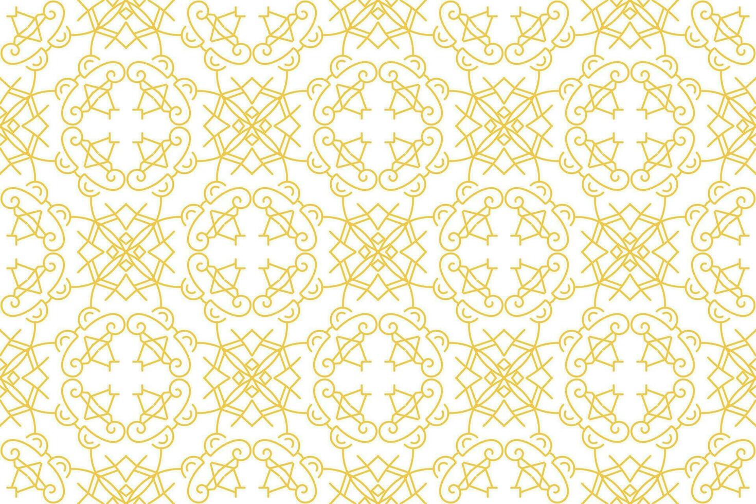 oriental pattern. White and gold background with Arabic ornament. Pattern, background and wallpaper for your design. Textile ornament. Vector illustration.