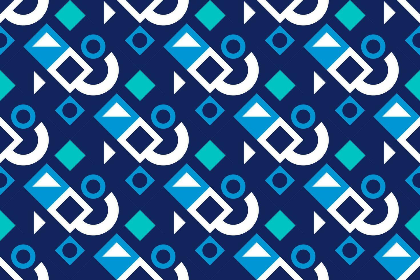 geometric seamless pattern with blue light color vector