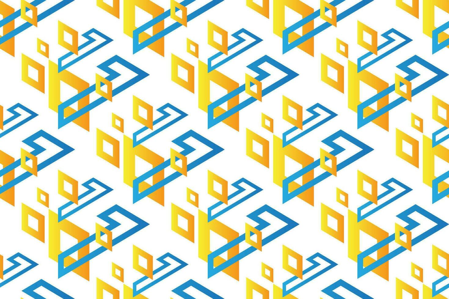 geometric seamless pattern. Set of bright blue and yellow background with modern minimal shape. elegant abstract geometrical textures. vector