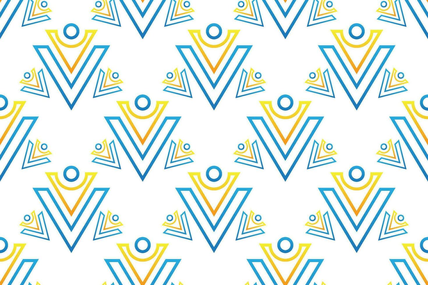 geometric seamless pattern. Set of bright blue and yellow background with modern minimal shape. elegant abstract geometrical textures. vector