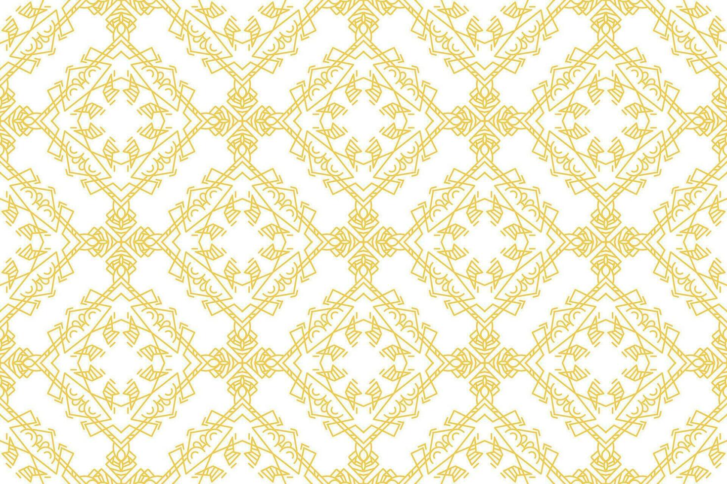 oriental pattern. White and gold background with Arabic ornament. Pattern, background and wallpaper for your design. Textile ornament. Vector illustration.