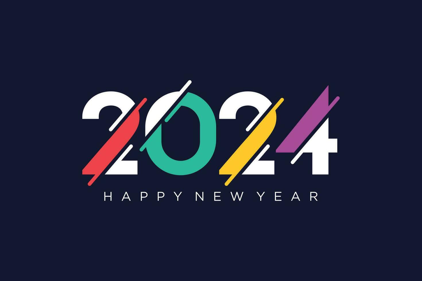 2024 logo design element vector with creative concept