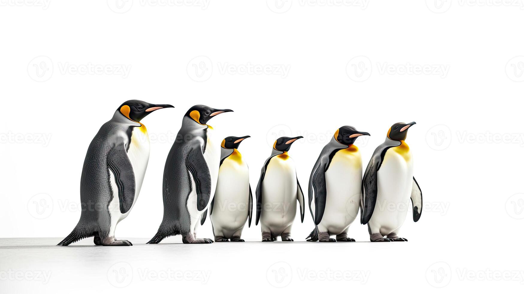 King penguins isolated on white background. Generative Ai 28298858