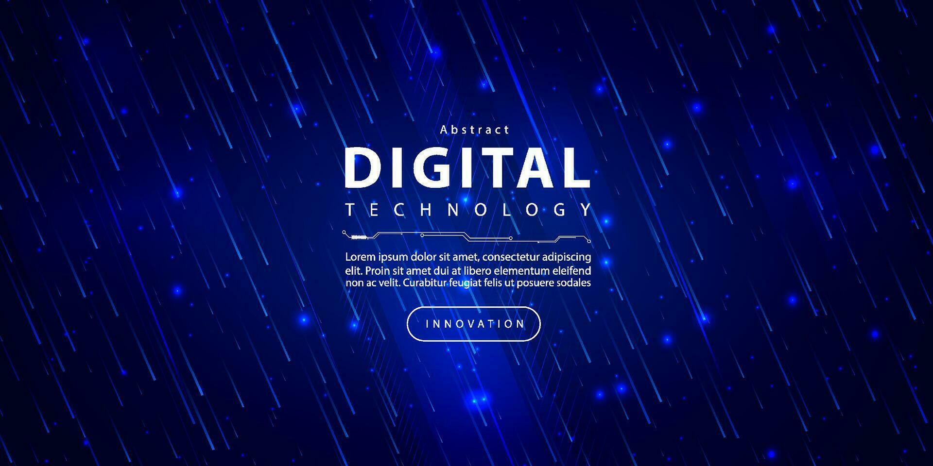 Digital technology speed connect blue background, cyber nano information, abstract polygon communication, innovation future tech data, internet network connection, Ai big data, line dot illustration vector