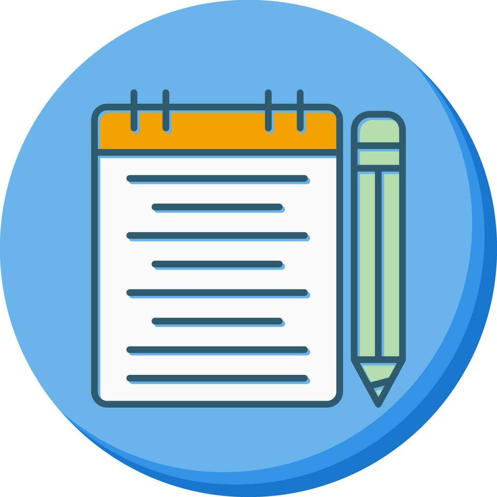 Notepad Vector Icon