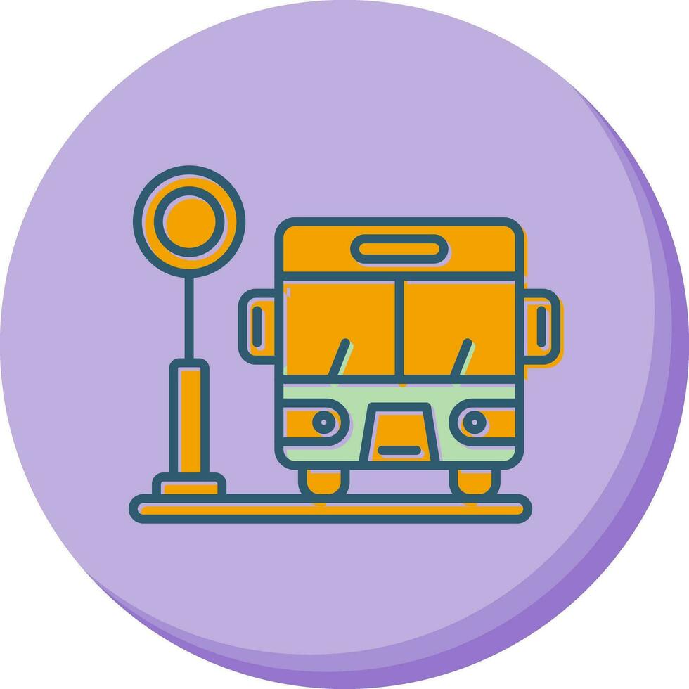 Bus Stop Vector Icon