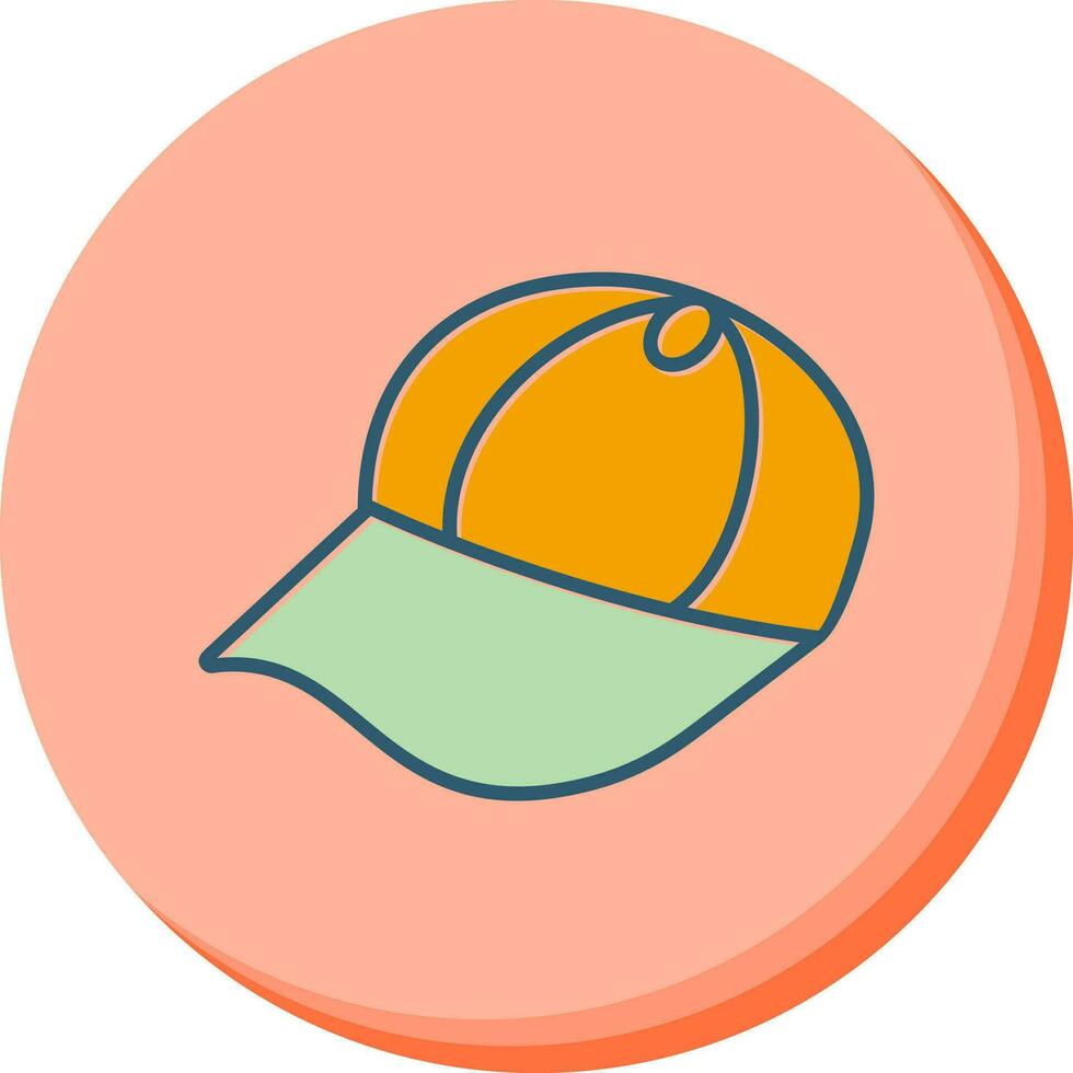 icono de vector de gorra de verano