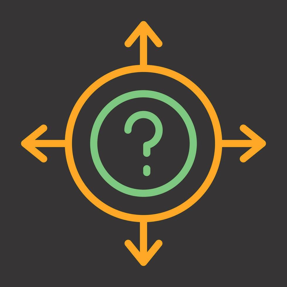 Uncertainty Vector Icon