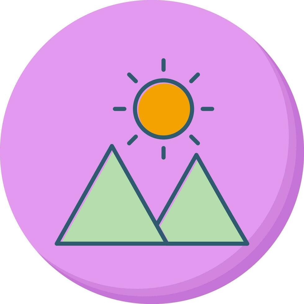 icono de vector de tiempo soleado