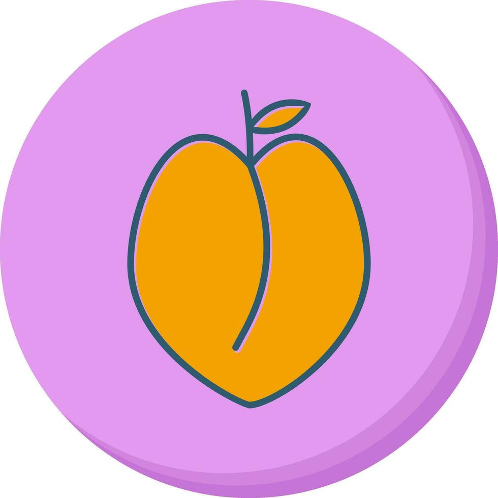 Peach Vector Icon