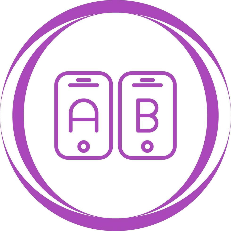 A B Testing Vector Icon