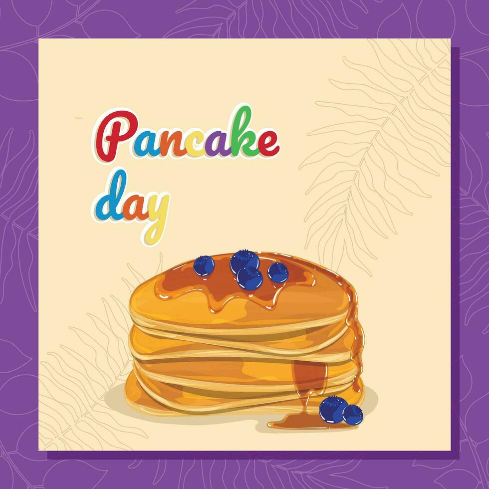 Colored Happy pancake day background Vector 28302309 Vector Art at Vecteezy