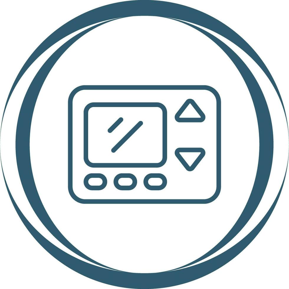 Smart Thermostat Vector Icon