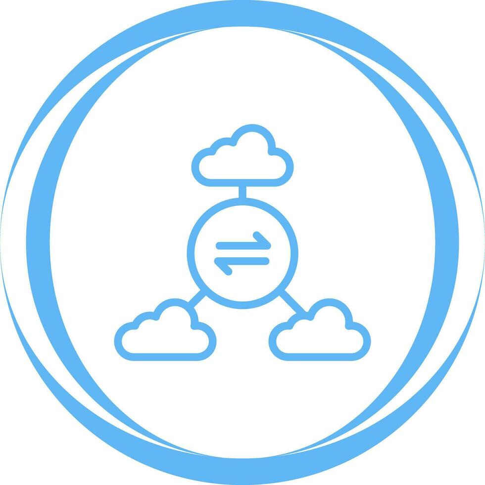 Multi-Cloud Vector Icon