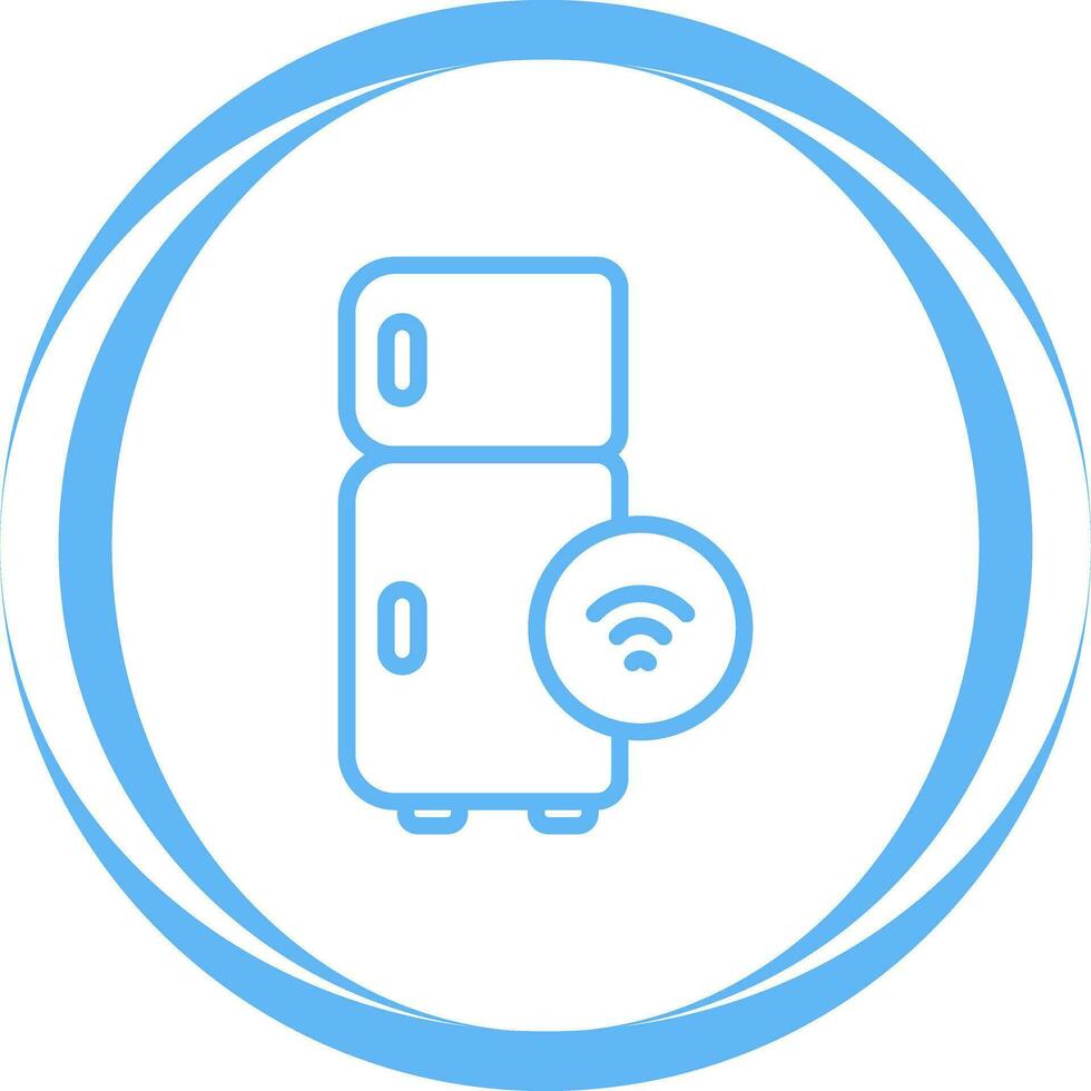 Smart Fridge Vector Icon