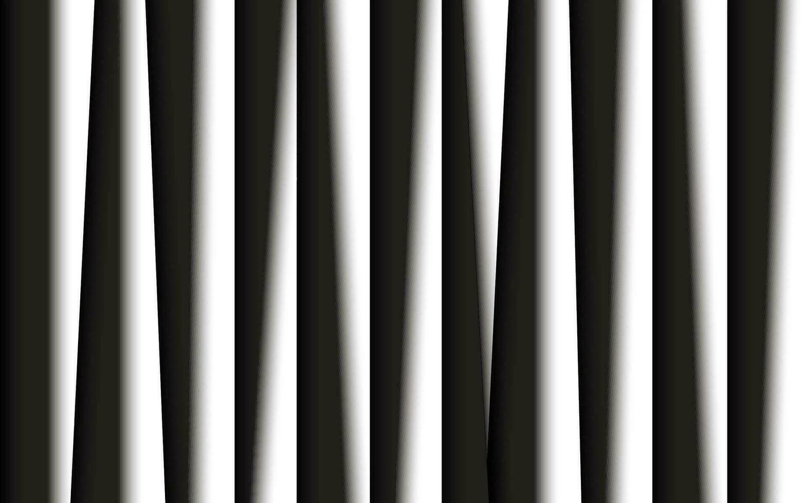 Abstract metal background with black and white vertical lines. Parallel lines and strips. Vector illustration