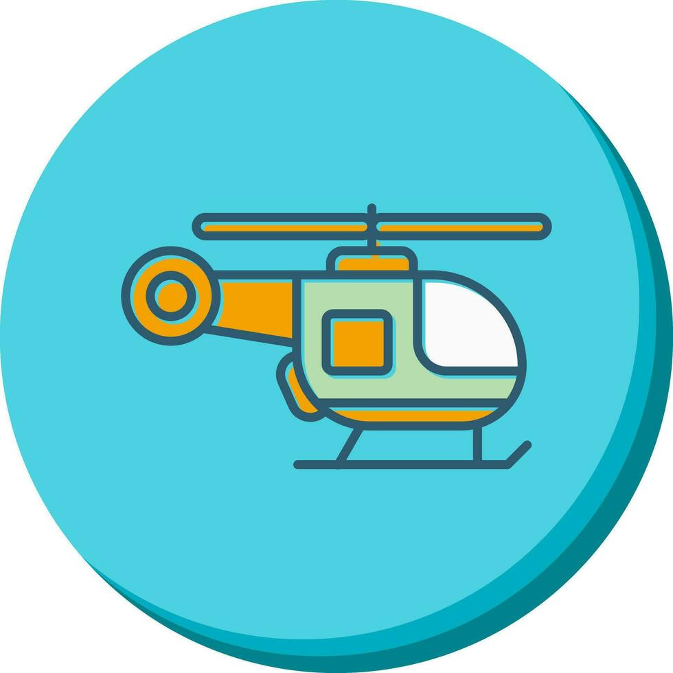 icono de vector de helicóptero