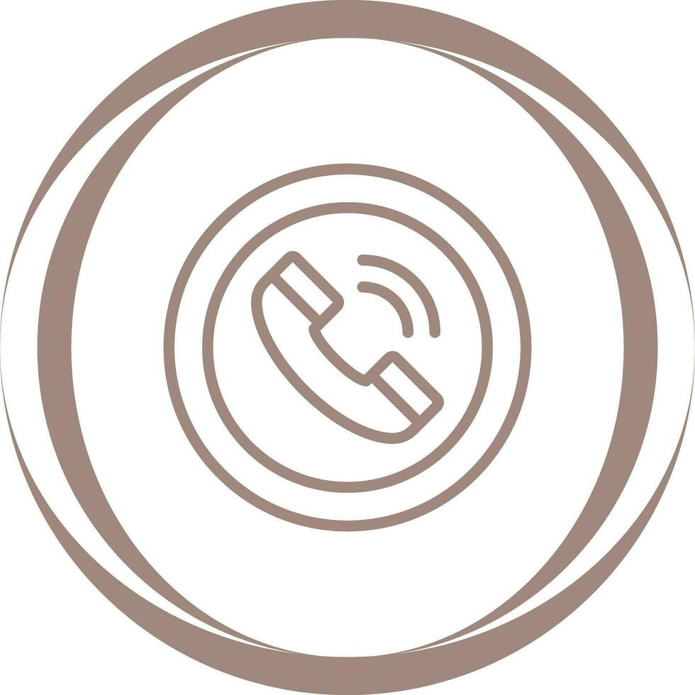 Circle Phone Vector Icon