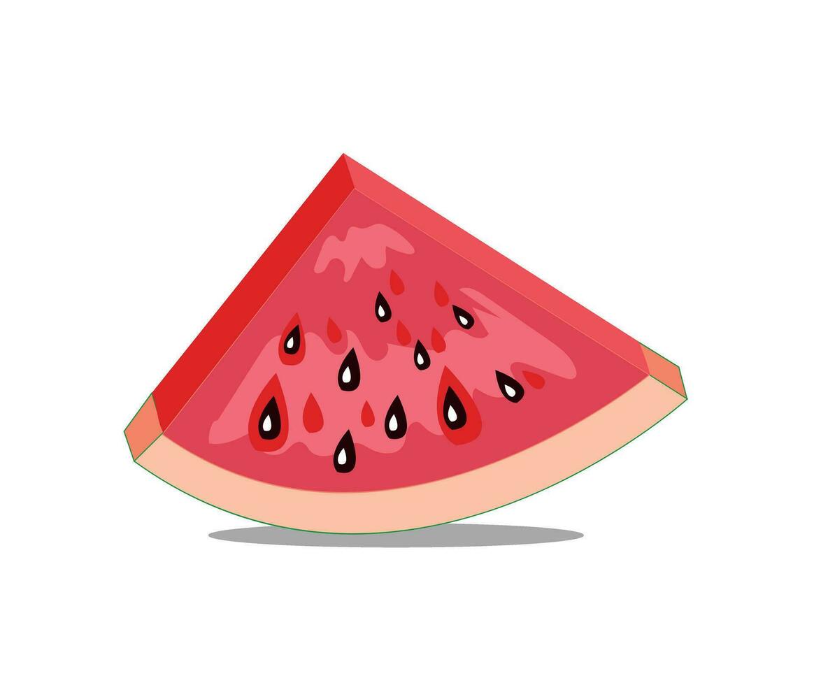 watermelon watercolor illustration insolated on white background vector