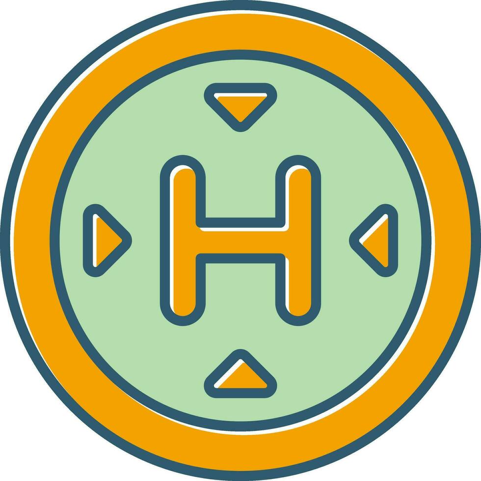 Heliport Vector Icon
