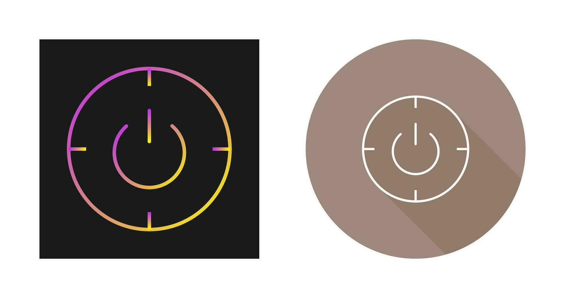 Scheduled power on and off Vector Icon