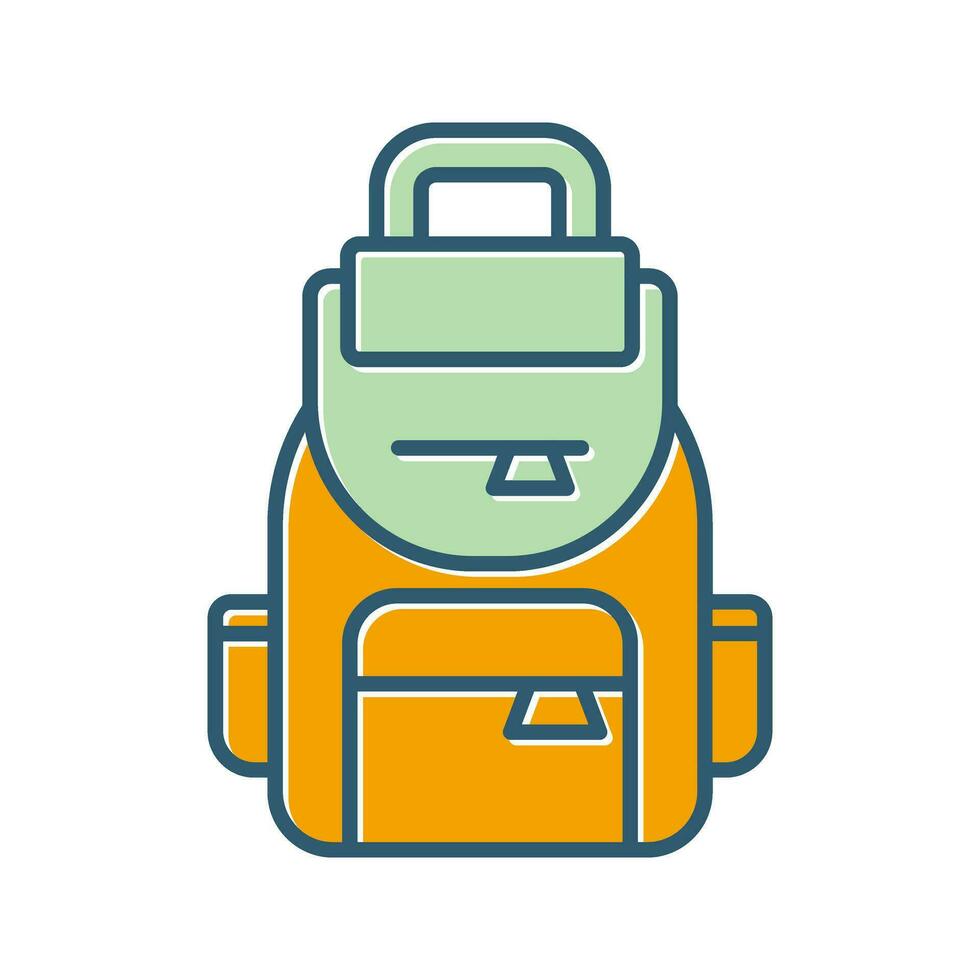 icono de vector de mochila