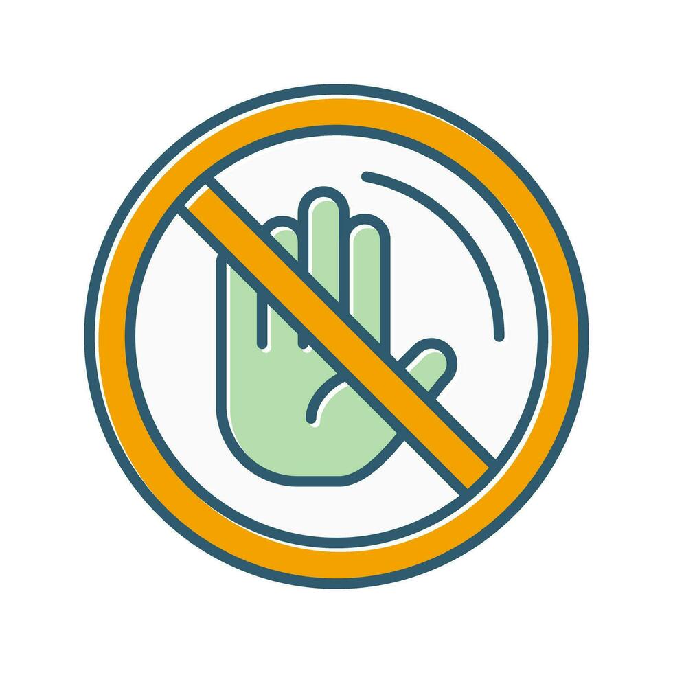No Passing Vector Icon