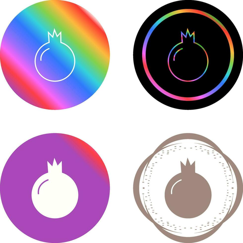 Pomegranate Vector Icon