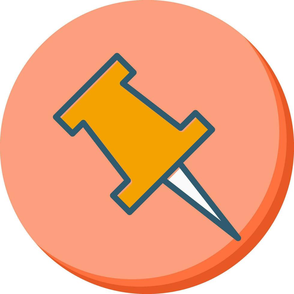 Push Pin Vector Icon