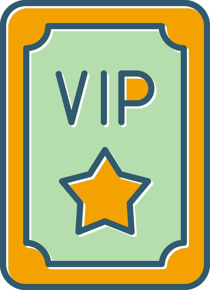 Vip Pass Vector Icon