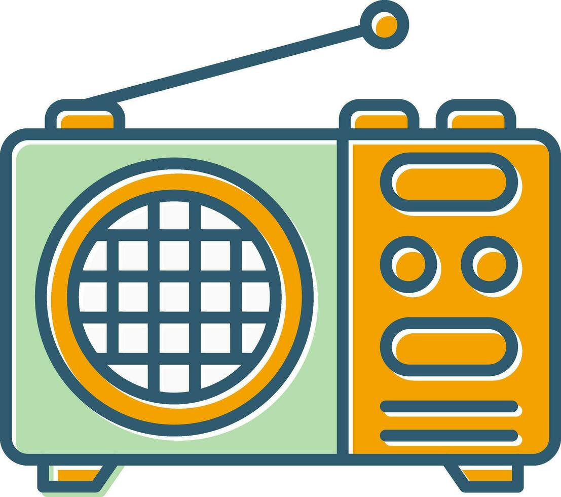 icono de vector de radio