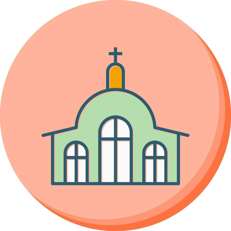 icono de vector de iglesia