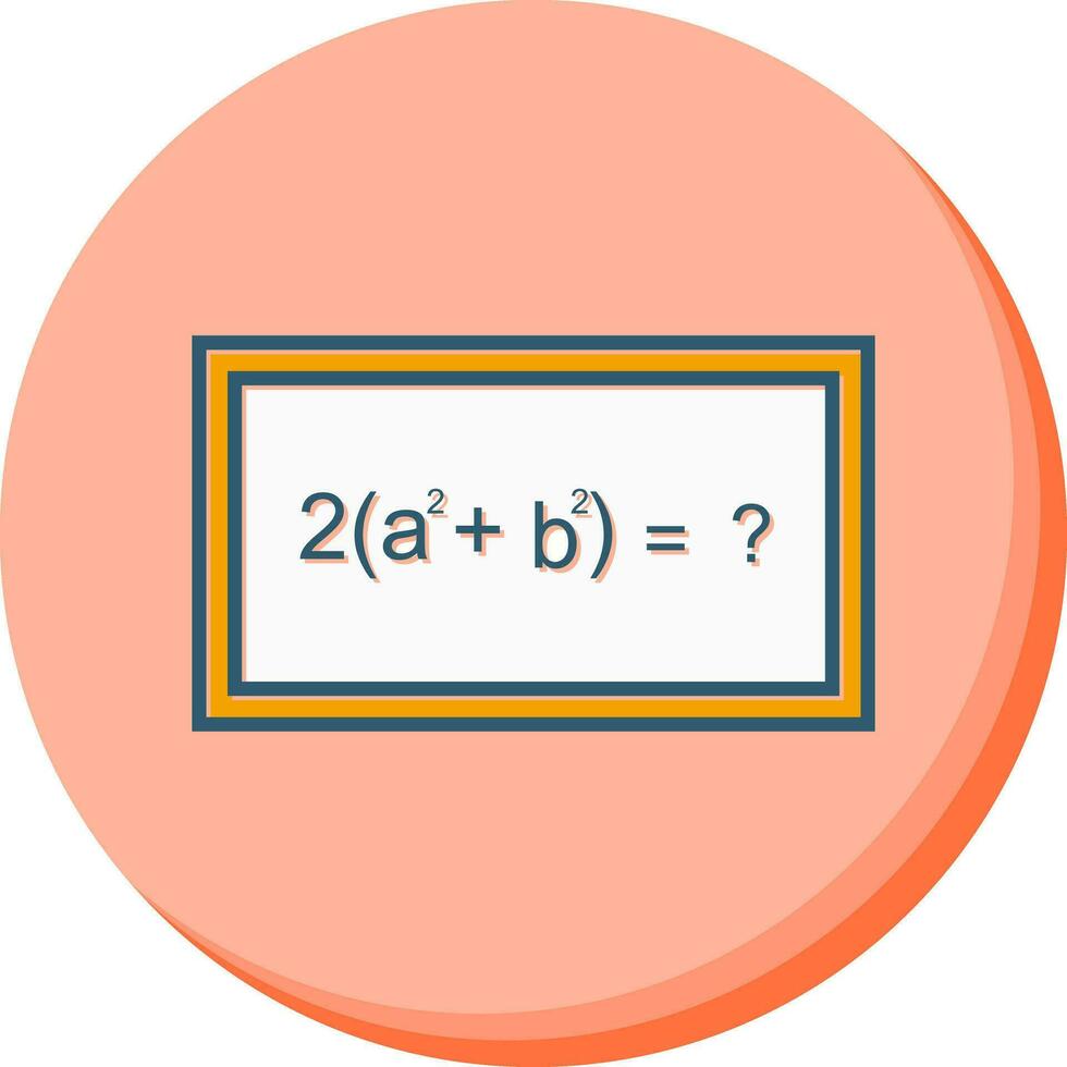 Solving Formula Vector Icon
